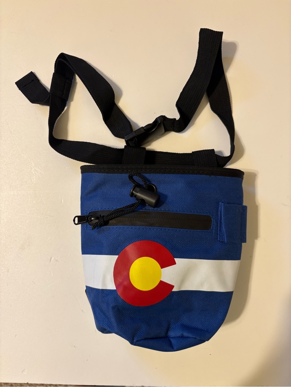 Nylon Rock Climbing Chalk bag with Colorado Logo.